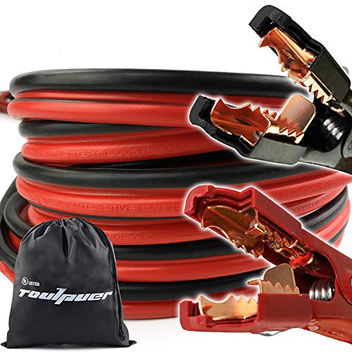 Toulpuer Battery Jumper Cable 4 Gauge 16 Feet Heavy Duty Booster Cables