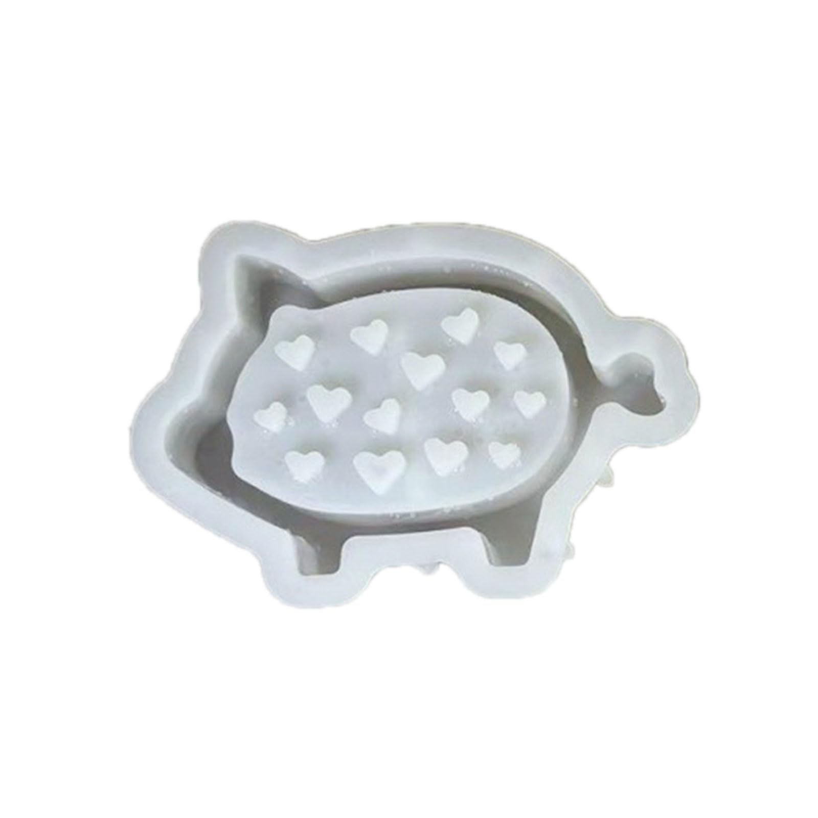 Tsophreniq Sturdy Food Grade Silicone with Lovely Pigs Shape and Irregular Heart Designs for Craft Projects Food Safe Silicone