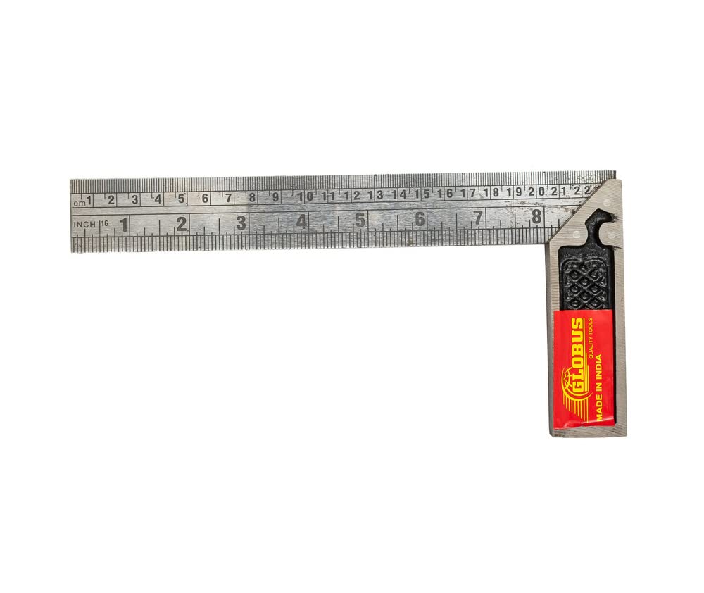 GLOBUS 342 - TRY SQUARE (BLACK & SILVER) 8 IINCH/UNIVERSAL ADJUSTABLE FOR HOME AND PROFESSIONAL USE.-picture-11