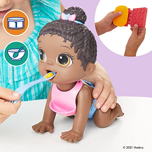 Muñeca Baby Alive Lil Snacks 8 pulgadas con accesorios miniatura 5