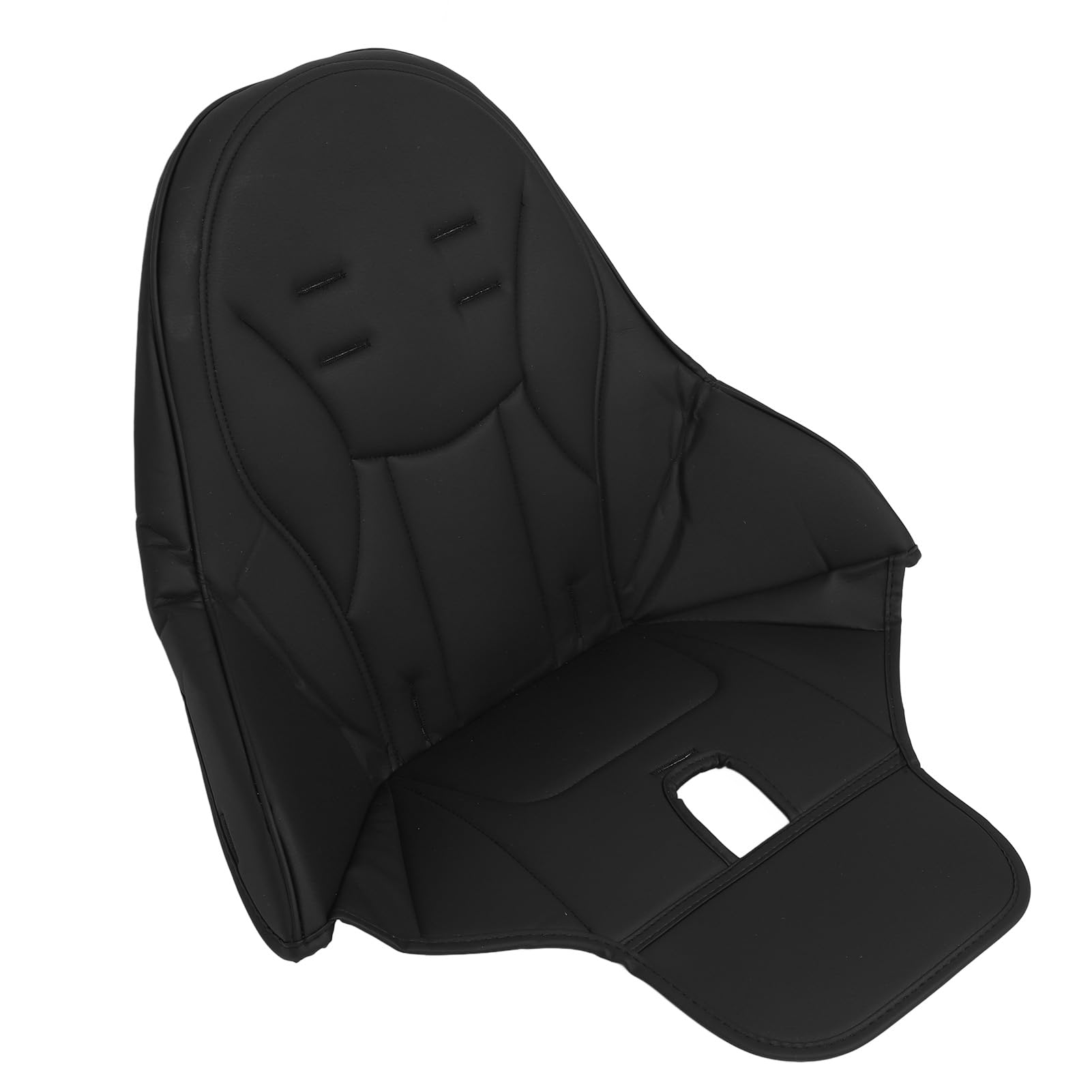 Coussin de Chaise Haute en Cuir PU Doux et Confortable r é sistant à l ' EA (Noire)