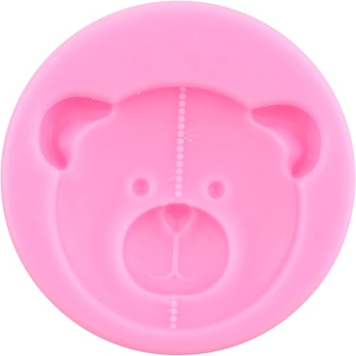 Miniatura 8 de LKDQUTHM Juego de 5 moldes de fondant de silicona de oso, molde de fondant de perlas para decoración de cupcakes, pasta de goma de mascar de