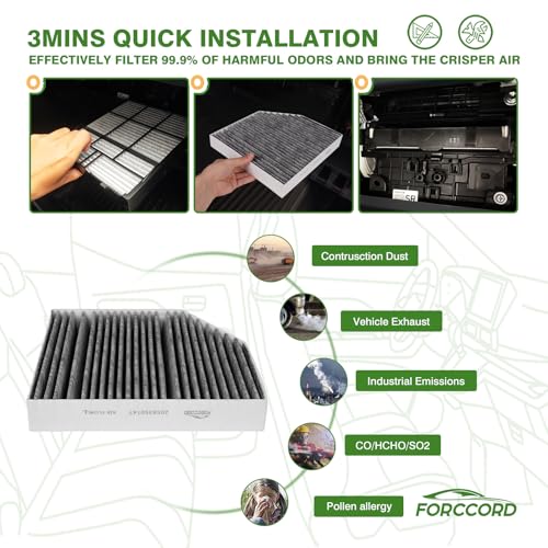 Image of Cabin & Engine Air Filter for Mercedes C300 2015-2023, GLC300 2016-2022