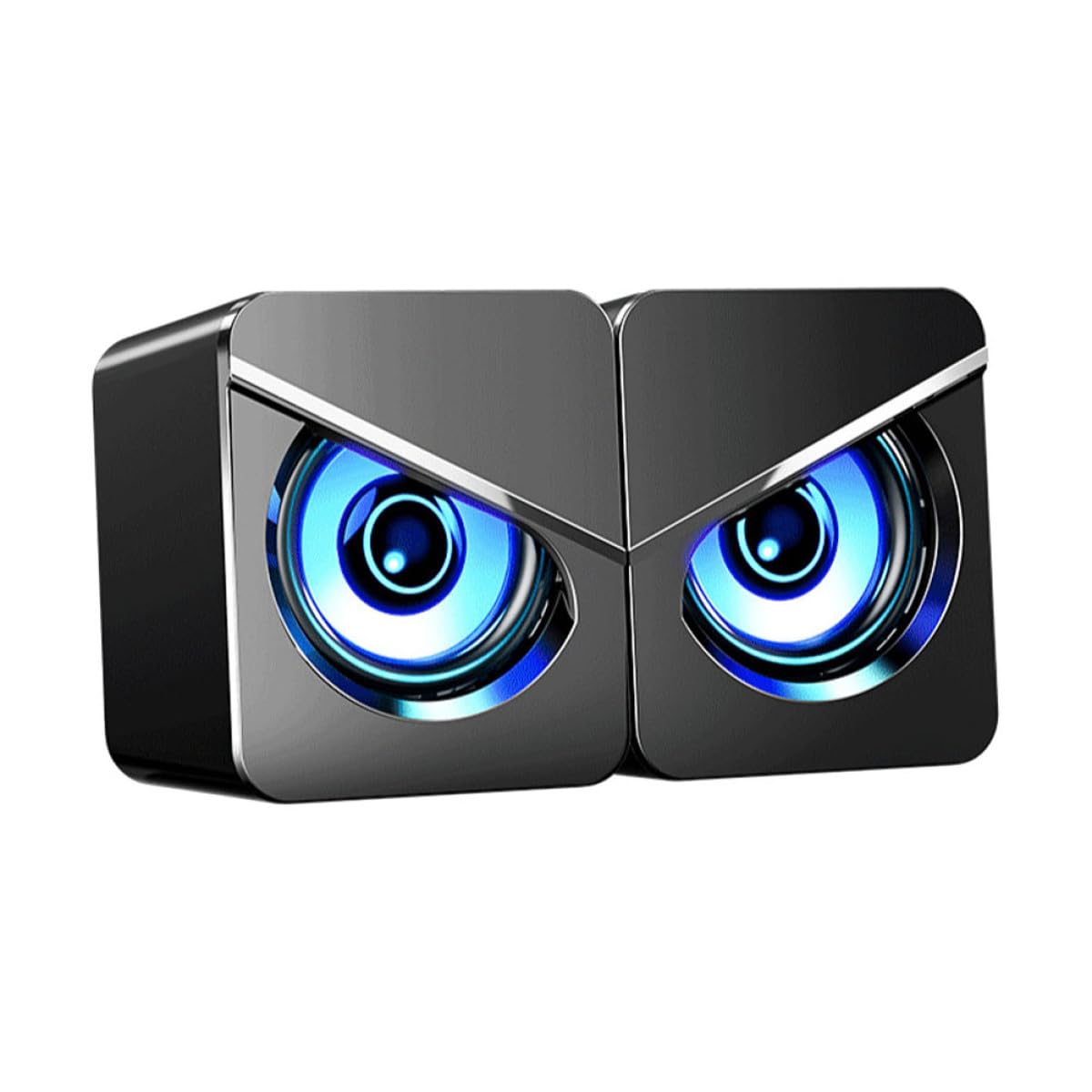 USB Desktop Computer Speaker with Loudspeaker Box, Wired External Laptop Speaker for Home Office Gaming, USB Charging, Dc5V Power Compatible