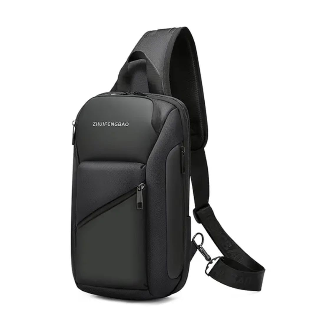 nishiv Waterproof Polyester Slim Unisex Shoulder BagsChest Bag Men's Crossbody Bag Large Capacity Backpack Water-repellent Cloth Chest Bag Men's Shoulder Bag Satchel Men's Bag (Pack Of 1)-picture-20