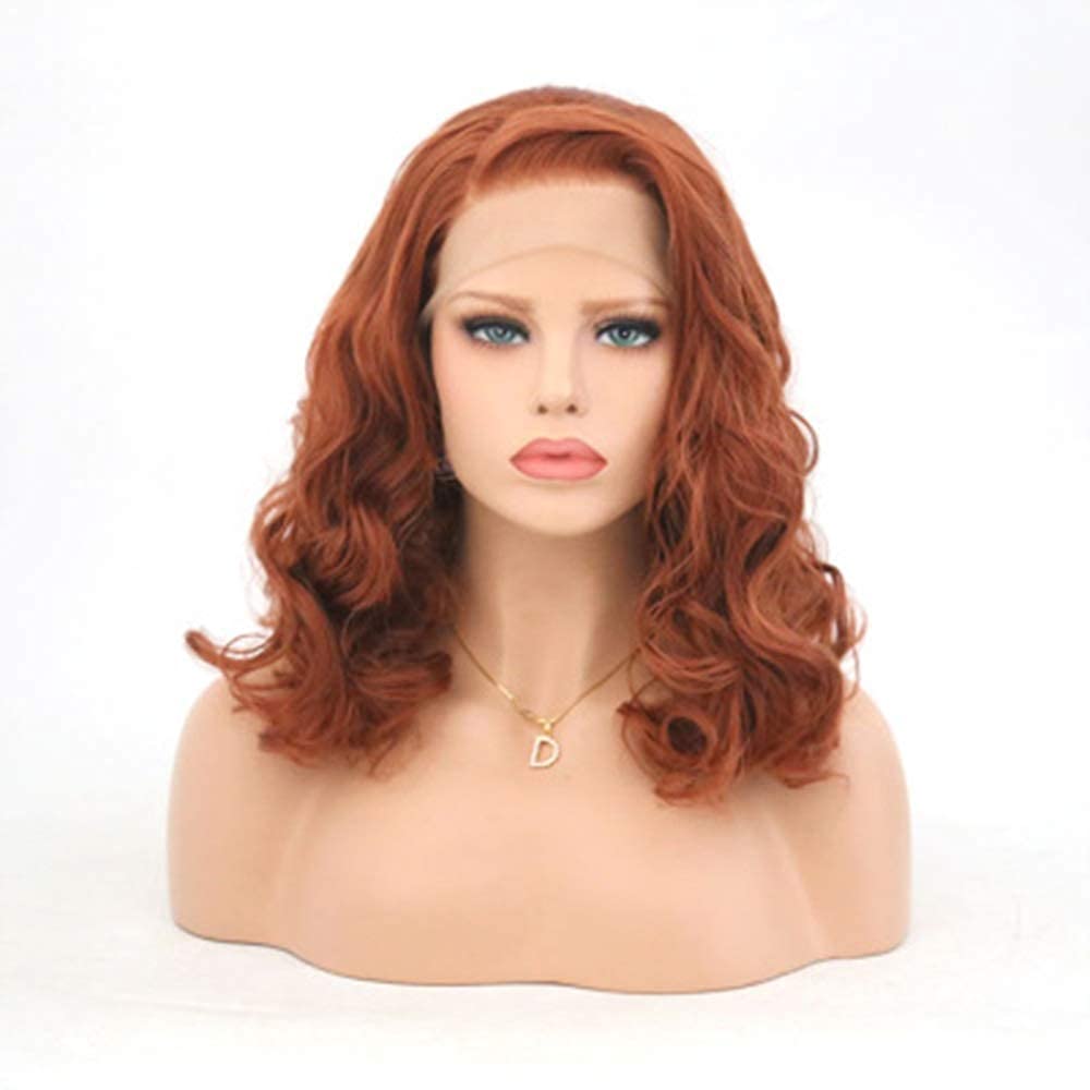 Perruque avant dentelle cheveux courts bouclés pour un volume naturel et un coiffage sans effort