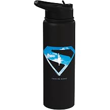 Superman 2025 Movie Cloud Shield Stainless Steel Insulated Water Bottle