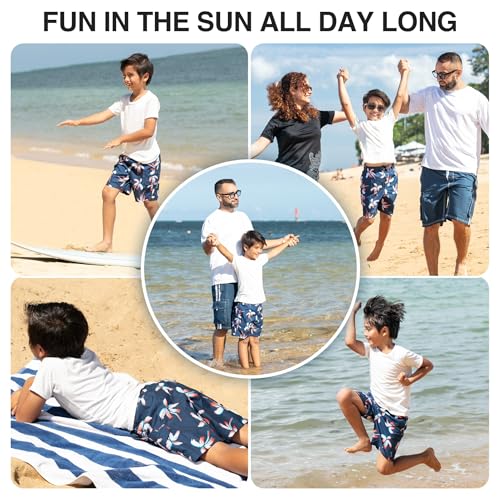 Image of Kanu Surf Boys' Terrapin Turtle Quick Dry Beach Board Shorts Swim Trunk