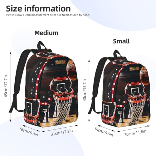 Sac à dos d'extérieur imprimé basket finitions durables rando - 4