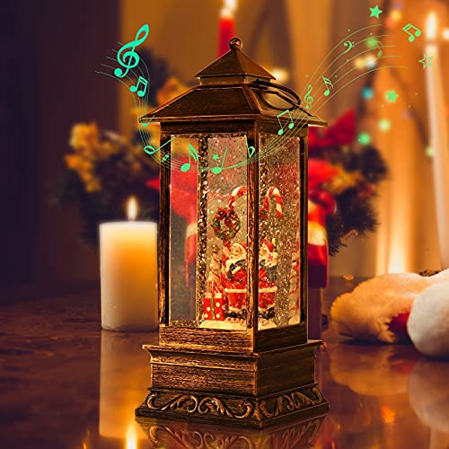 Christmas Snow Globes, Musical Lighted Water Lantern