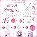 Happy Birthday Decorations Banner Decor Balloons Set & Pink NO DIY All in One Party Supplies Kit for Indoor Outdoor Celebrations Birthday Decor Essentials