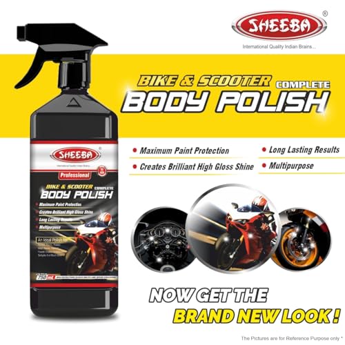 Image of SHEEBA Bike Scooter Scooty Motor Cycle Complete Body Polish Shiner (750 ml)