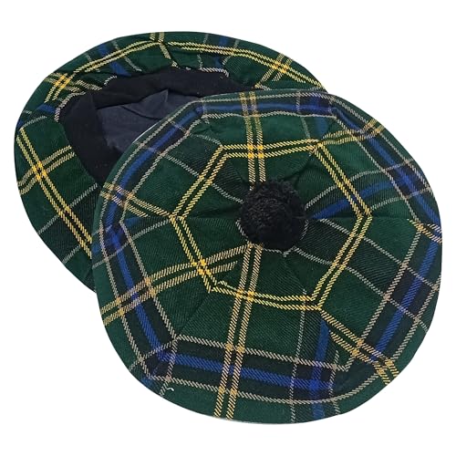 Scottish Tam O' Shanter Acrylic Tartan Wool Tammy Hat-Kilt Accessory for Men (US Army Tartan)
