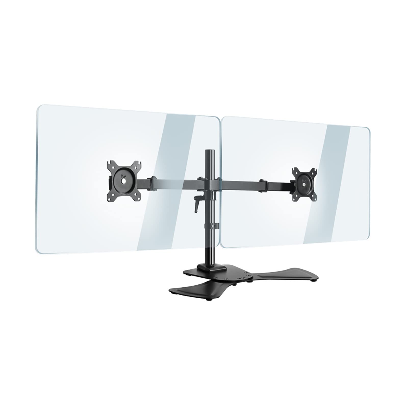 asdchZen Dual Monitor Stand Mount,Monitor Arm With Cable Management,Monitor Mount Fits 17-27Inch Lcd Computer Screens,With Loading 13.2 Lbs/6Kg