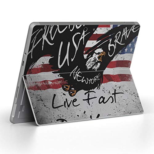 Surface Go 3 / Surface Go 2 Surface Go 全世代対応 専用スキンシール サーフェス go igsticker シール スキン 保護 フィルム ステッカー アクセサリー 014391 アメリカ 国旗 英語