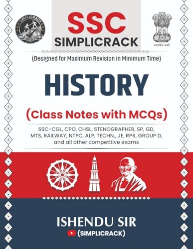 Image of SSC Simplicrack History | Class Notes with MCQs | Ishendu Sir | Useful For - SSC-CGL, CPO, CHSL, Stenographer, SP, GD, MTS, Railway, NTPC, ALP, ... RPR, Group D, and all other competitive exams