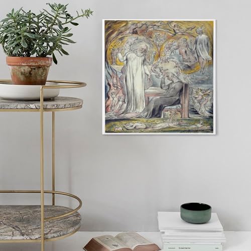 Impression sur toile William Blake de qualité supérieure - Art déco Platon 40cm - 4
