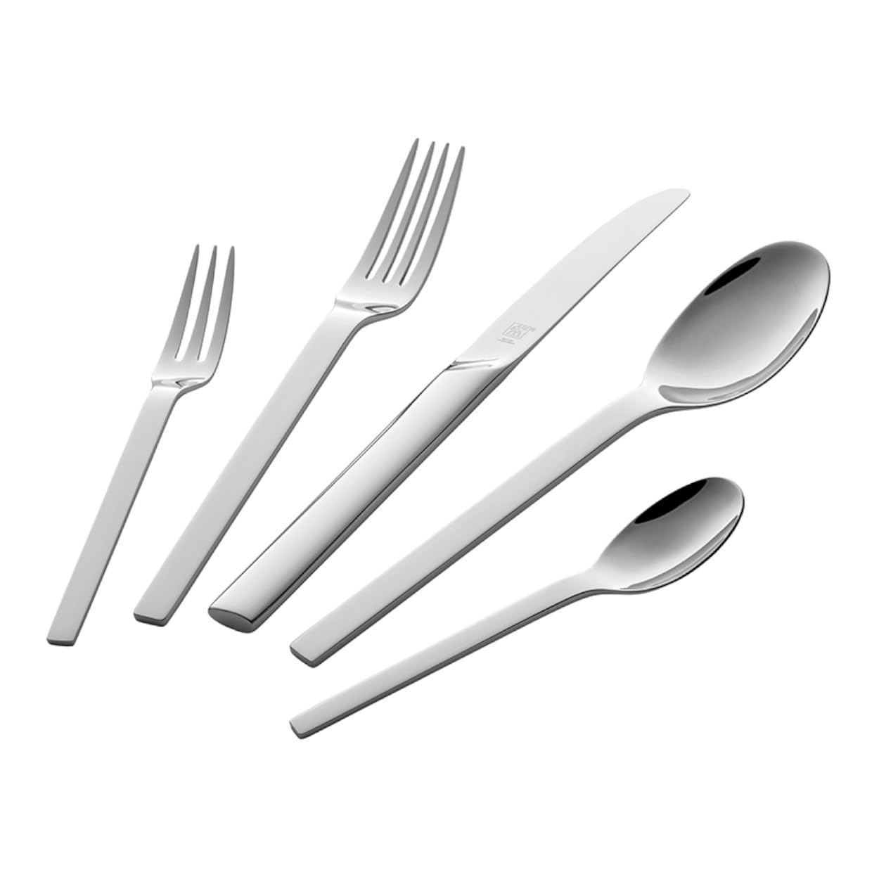 ZWILLING Juego de Cubiertos MINIMALE, Acero Inoxidable, 60 Piezas, para 12 Personas, Acabado Metálico Brillante, Apto para Lavavajillas