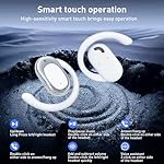Adjustable Silicone Open Ear Headphones Wireless Bluetooth 5.4, Earbuds with Earhooks, IPX7 Waterproof, Bone Conduction Open Ear Earbuds for Running and Workout, Fast Charging - Image 4