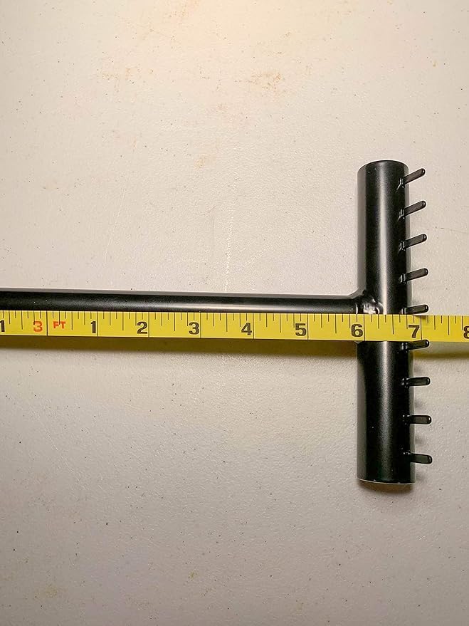 Miniatura 5 de Pequeño rastrillo de jardín de acero para zonas de difícil acceso, fabricado en los Estados Unidos