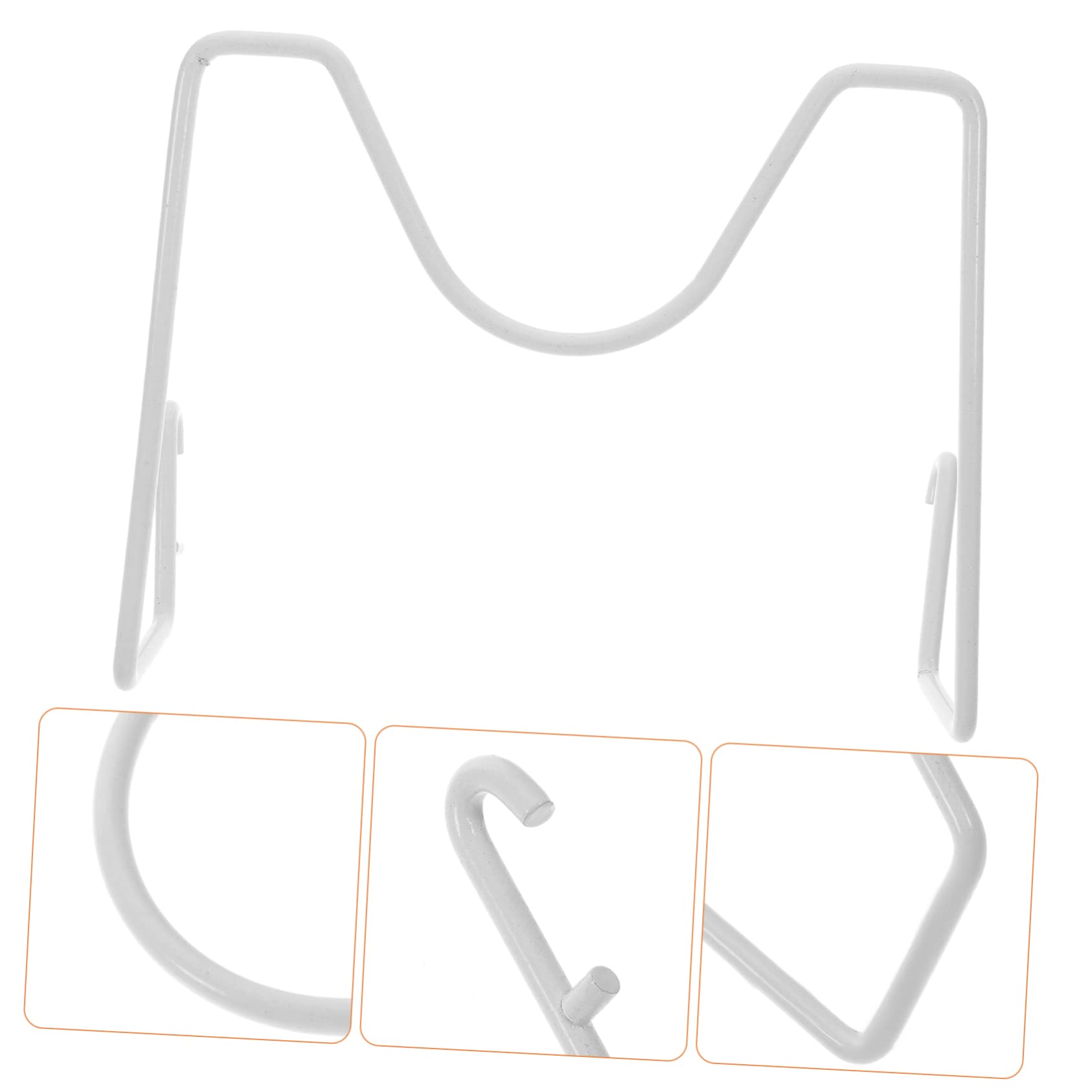 FUNOMOCYA 1pc Pegboard Parts White Sundries Storage Shelf Iron Pegboard Rack Pegboard Accessories