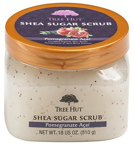 Tree Hut Sugar Body Scrub 18 Ounce Pomegranate Acai Shea (532ml) (2 Pack)