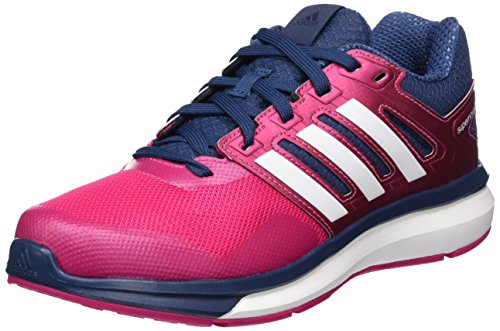 adidas Supernova Glide 8 K, Zapatillas de Running Unisex niños, Rosa/Blanco/Azul (Eqtros/Ftwbla/Azumin), 37 1/3