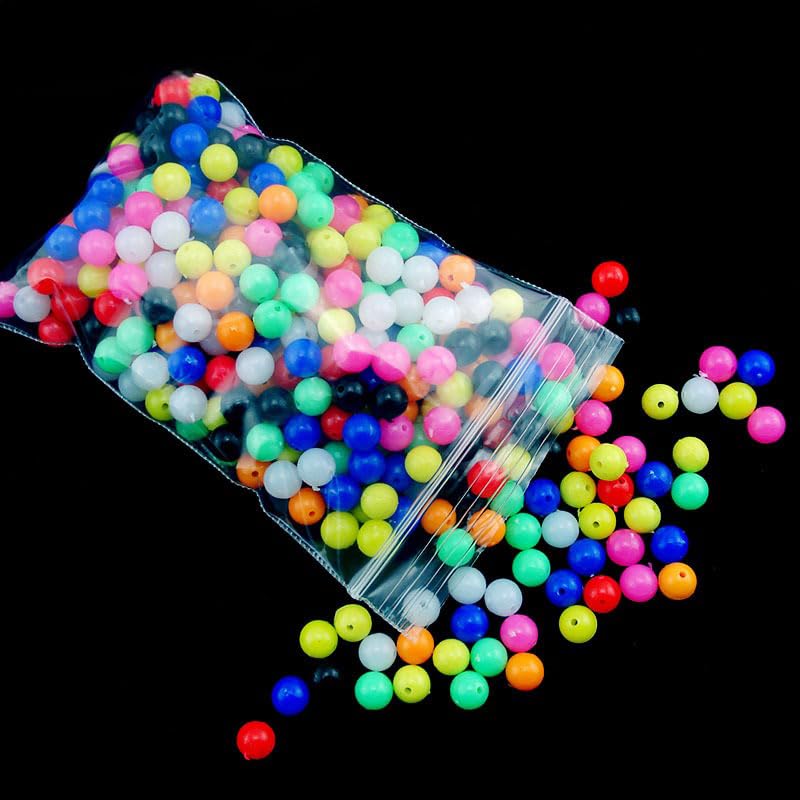 200 piezas de cuentas mixtas para pesca 6 y 8 mm miniatura 3