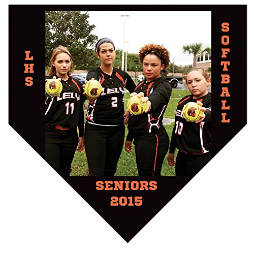 Personalized Custom Photo Baseball or Softball Home Plate Plaque - Any Image - Any Text - Any Logo, Coach Gift, Player Gift, Sponsor Gift