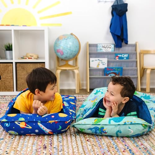 Image of Wildkin Kids Nap Mat with Pillow and Blanket, Preschool Rest Mat