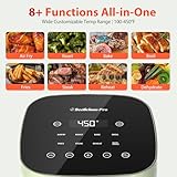 Air Fryer, Beelicious 8-in-1 Smart Compact 4QT Air Fryers, Shake Reminder,450°F Digital Airfryer with Flavor-Lock Tech,Tempered Glass Display, Dishwasher-Safe & Nonstick, Fit for 1-3 People, Avo Green