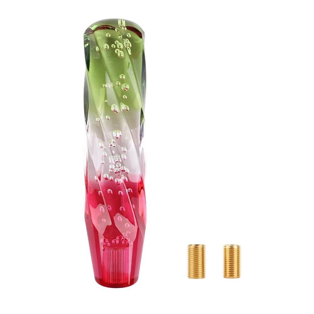 HYASDBWE 10 15 20 25 30cm Car Crystal Resin Bubble Gear Shift Knob AT MT Auto Manual Stick Gear Shifter Stick Lever Gear Shifter Parts(Green,20cm)