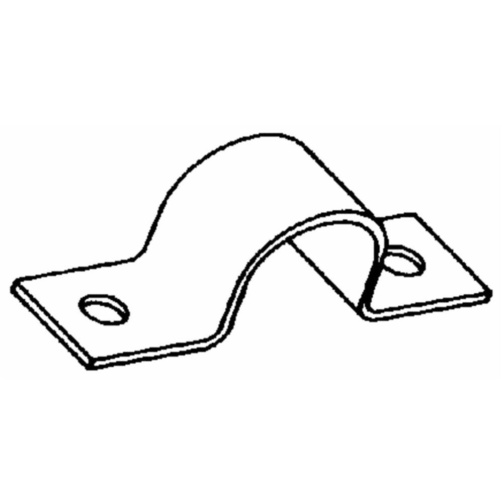 Jones Stephens Corp. H13-038 Galvanized Pipe Strap- 3/8