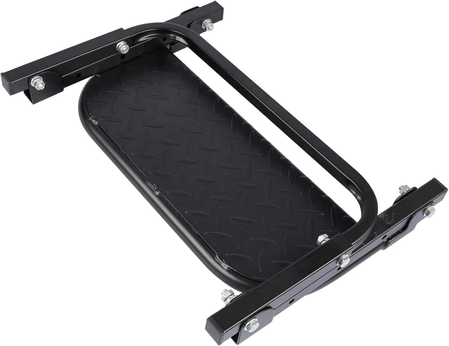 Scalino pieghevole robusto per camion, SUV e camper, montaggio pneumatici regolabili, nero, adatto per pneumatici da 22,9 a 33 cm, capacità 150 kg