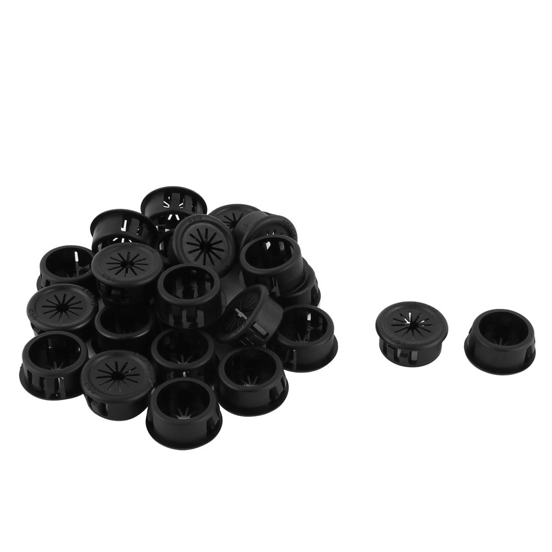 Aexit Harness Locking Cable Assemblies Protective Grommet Insulation Cable Snap Bushing 24 Power Cables PCS Black