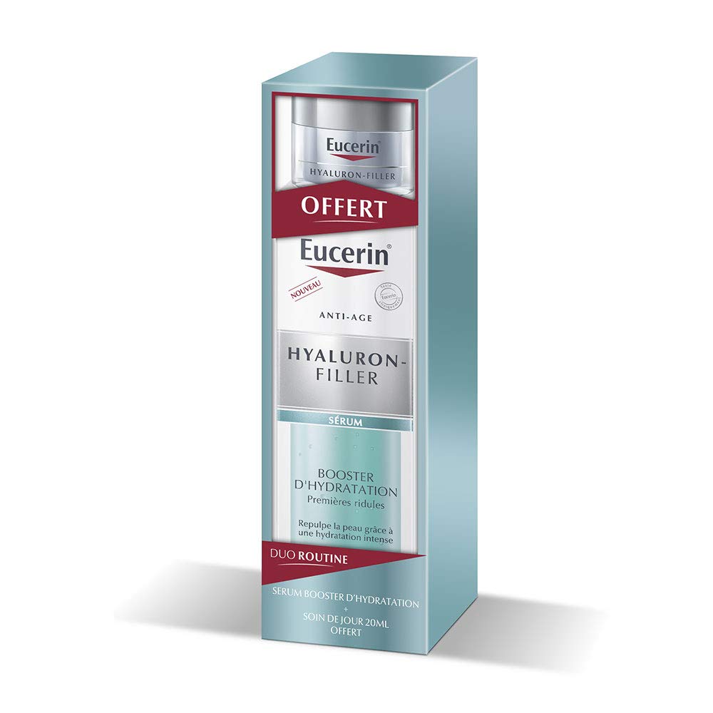 Hyaluronic Filler Moisturising Serum Booster for First Wrinkles 30 ml + Day Cream SPF15 Dry Skin 20 ml Free