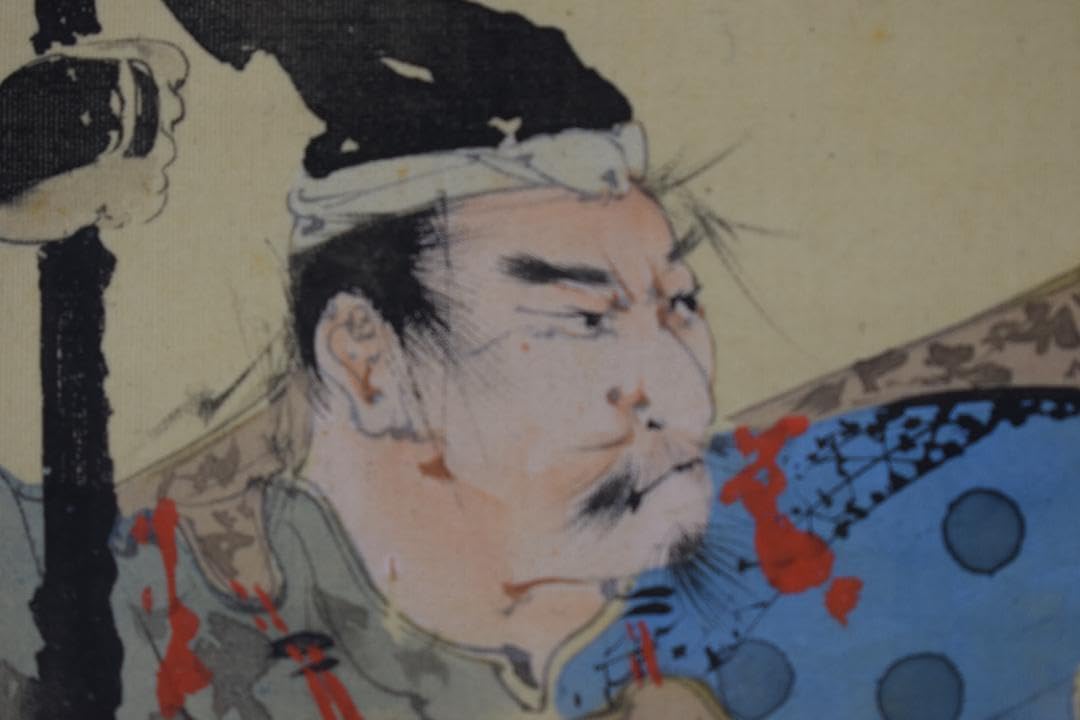 Amazon.co.jp: 菊池容斎 武者絵 掛軸 掛け軸Y-828 JM : おもちゃ