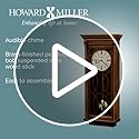 Howard Miller Kathryn Wall Clock, Wooden Finish Analog Display with Roman Numerals Wall Mount, Golden Pendulum Triple-Chime Movement Battery Operated Perfect for Home Decor, Office & Living Room - Image 4
