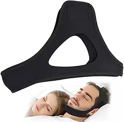 Máscara Faixa De Cabeça Ajustável Anti Ronco Neopreno Premium