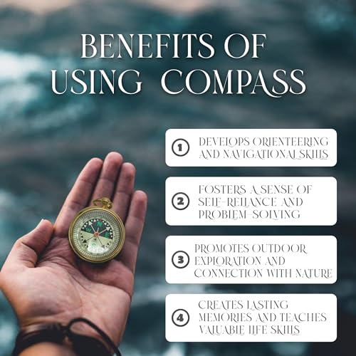 Image of The Dream Chaser Compass - Go Confidently -2026 Unique Graduation Gifts for Him, College, High School, Cool Birthday Gift Idea for Son, Boys, Motivational Greeting Card Included