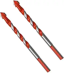 Kit 2 Brocas 6mm Fura Tudo Multimaterial Diamantada 6mm Aço fura madeira metal concreto porcelanato plastico