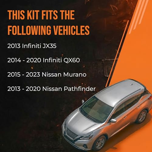 Image of MAX Advanced Brakes Front & Rear Brake Kit for 2015 to 2023 Nissan Murano, 2013 to 2020 Pathfinder, Infiniti QX60, Brake and Rotor Kit Front, OE Rotors, Brake Pads