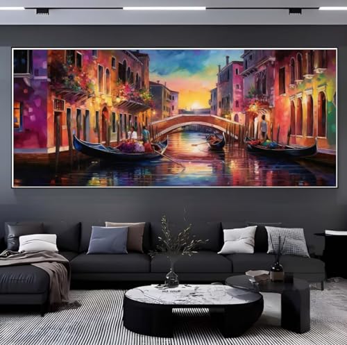 Broderie Diamant Kit Complet Venise : Toile Prestige f62 Full Drill 100x230cm