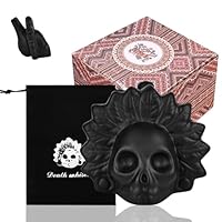 Trendecor AztekischeTodespfeife, 125 Dezibel Whistle mit Kordelzugbeutel Todespfeife Echte Schreiende Aztekische Todespfeif Ideal für Halloween und den Tag der Toten