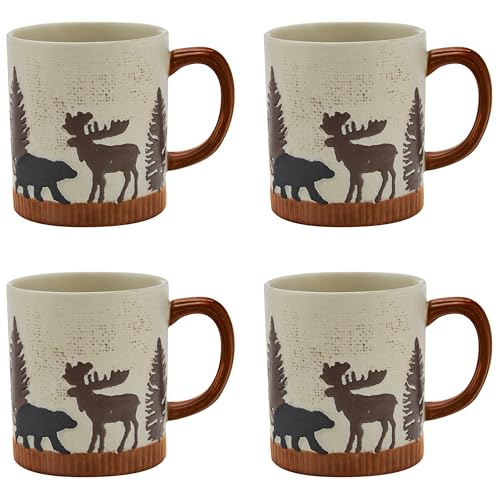 Set de 4 tazas Wilderness Trail de cerámica miniatura 1