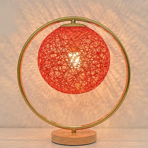 Lámpara de Mesa Circular Moderna Pantalla