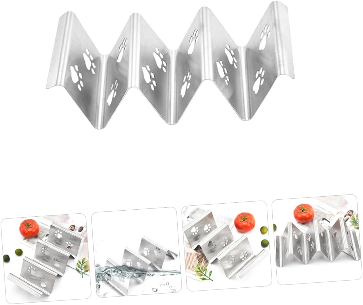 Portable Taco Holder Stainless Steel Stand for Baked Burritos