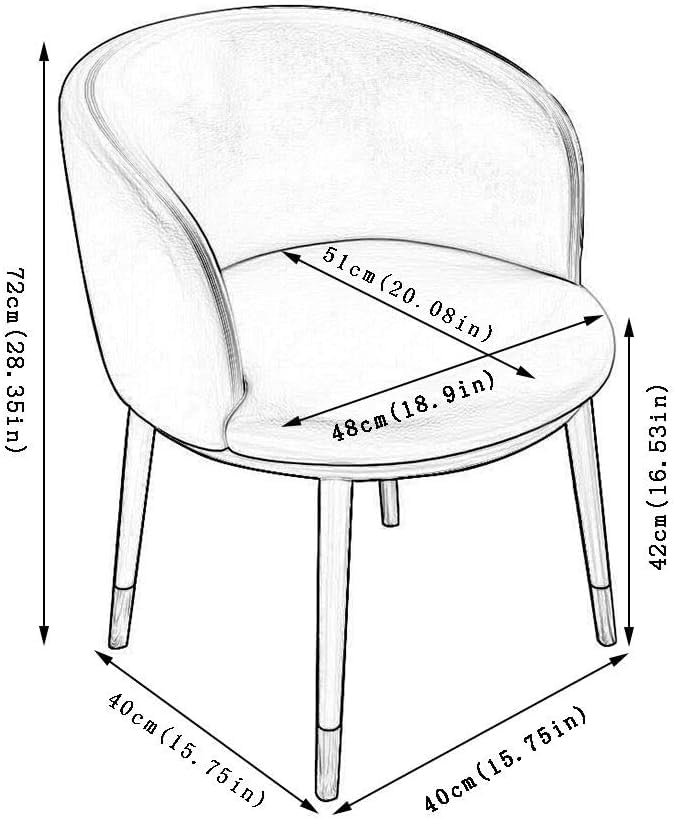Chaises de salle à manger bleues pour ordinateur de bureau et salon de coiffure