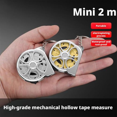 Cinta Métrica Mini Retráctil 2m ABS Ligera Portátil miniatura 2