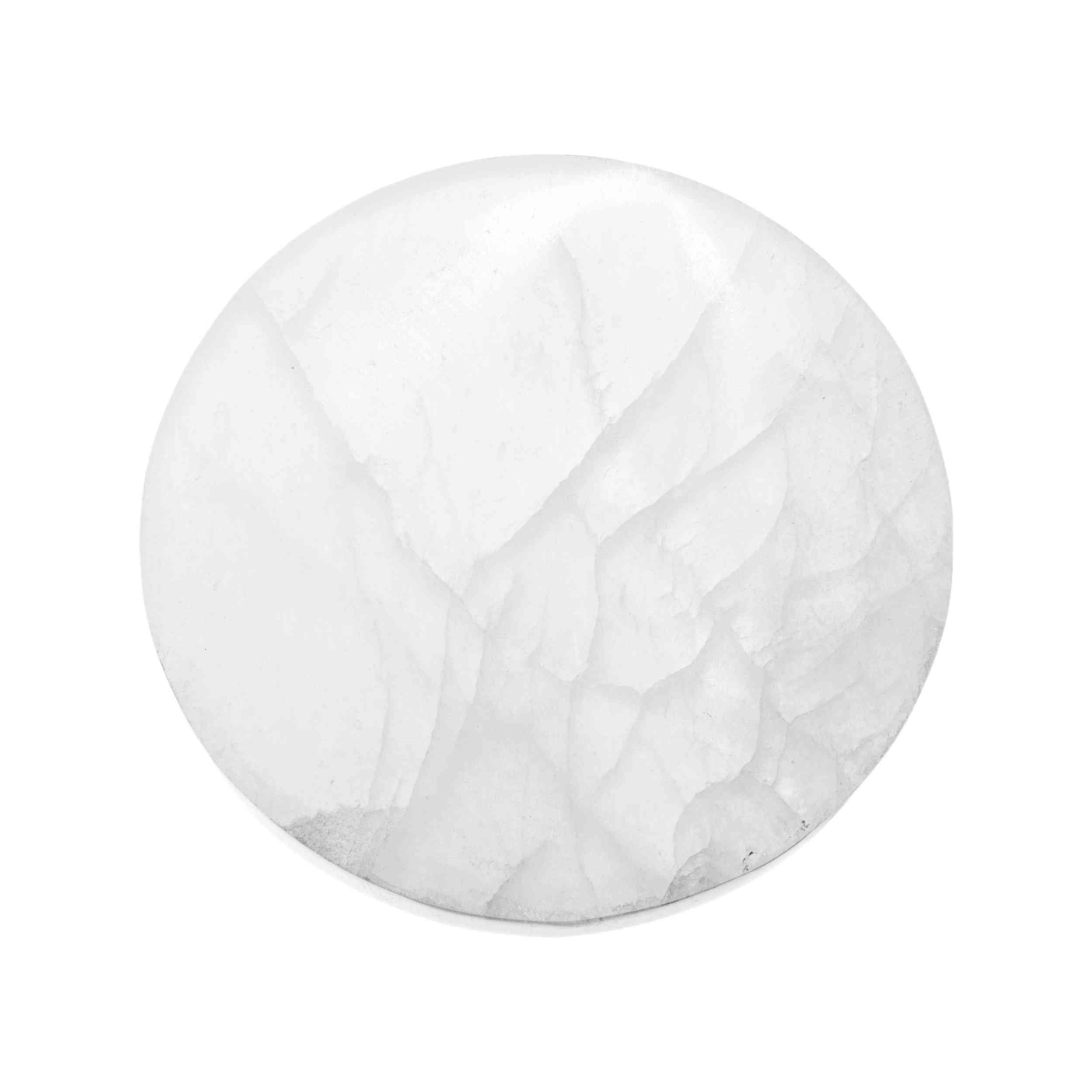 NKlaus Piastra di ricarica per selenite 14,5 x 1,5 cm per pietre preziose cristalli gioielli levigata a mano